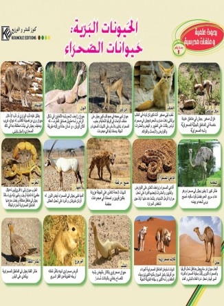 Les animaux sauvages: Animaux du désert «en langue arabe»